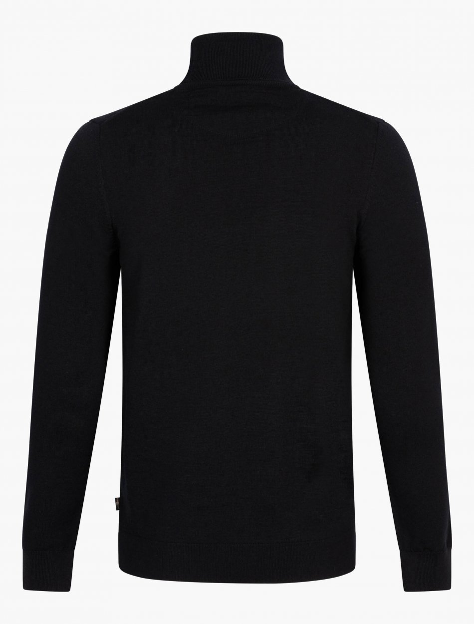 Merino Turtleneck No Badge Black Cavallaro Napoli