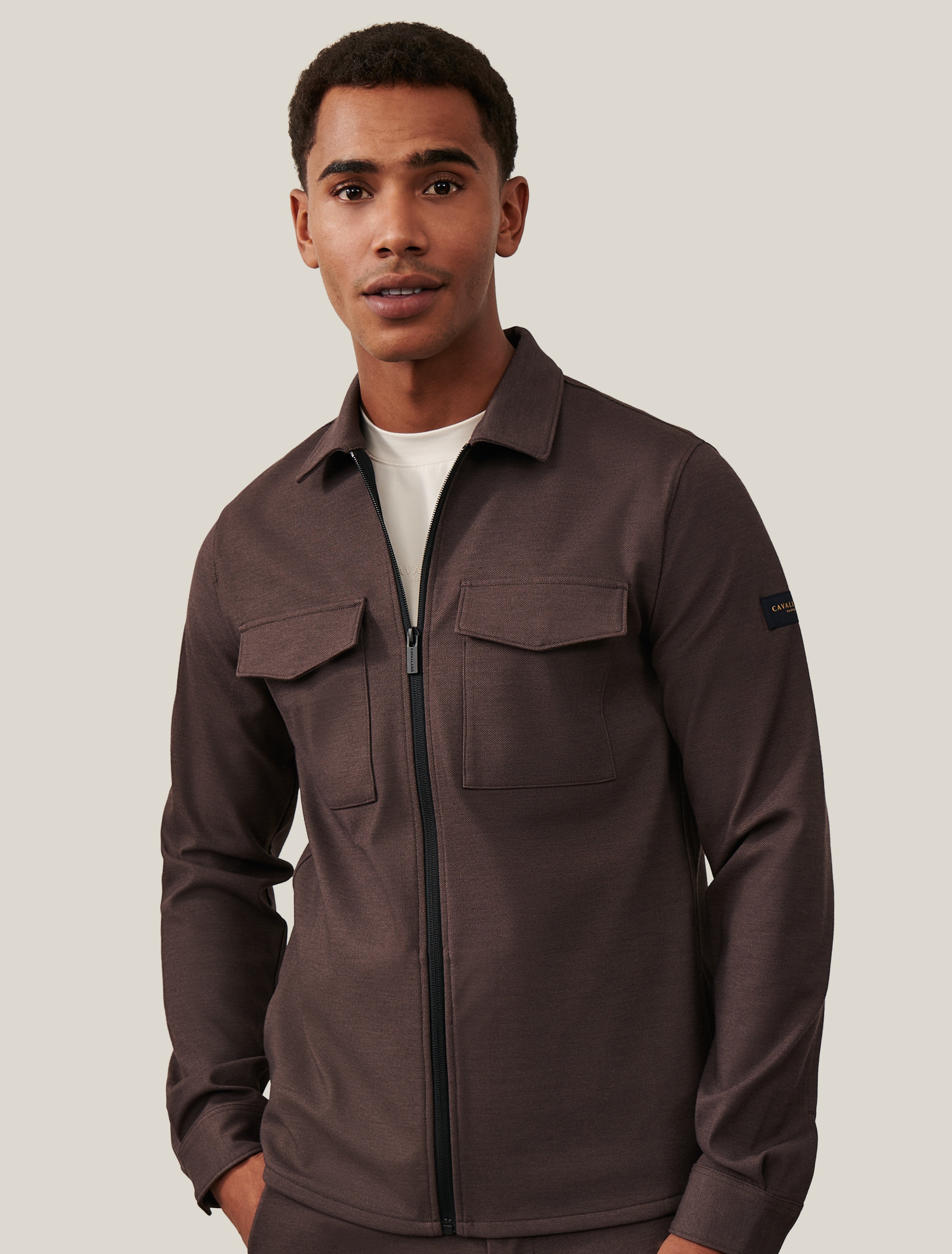 Donkerbruin Overshirt Heren