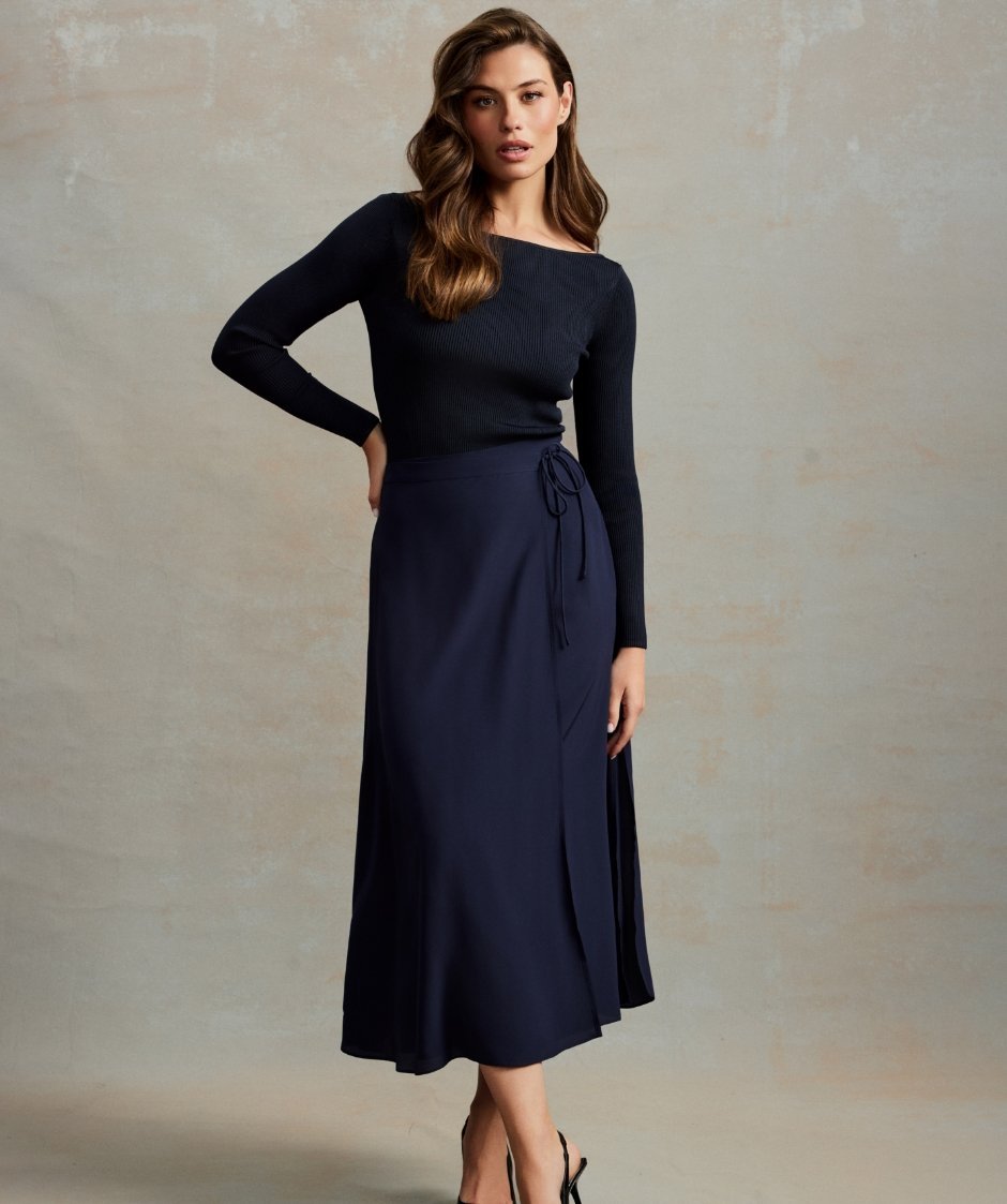 Fabiola Skirt Dark Blue